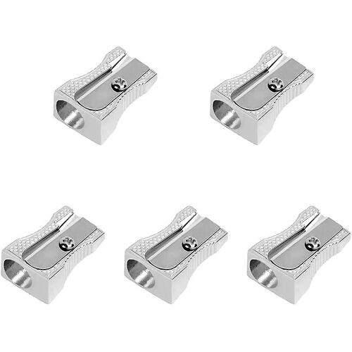 Taille-Crayon En Métal, 5pcs Acsergery Gift Pencil Sharpener Handheld, Crayon