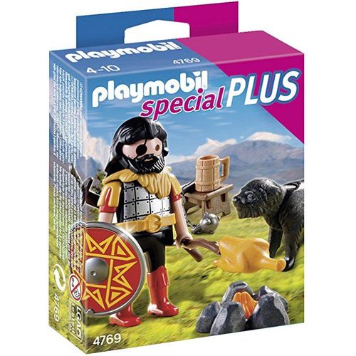 Playmobil - 4769 - Jeu De Construction - Guerrier Barbare Avec Chien