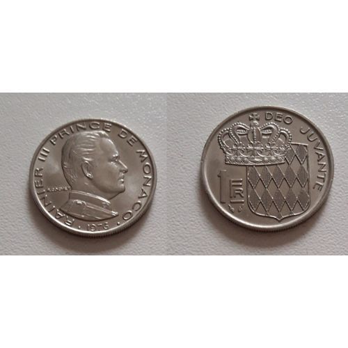 Monaco = Pièce De 1 Franc, Rainier I I I , Année 1976, Superbe