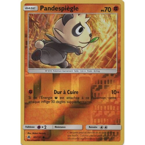 Carte Francaise Pandespiègle Reverse 65/131 Lumière Interdite Pokemon