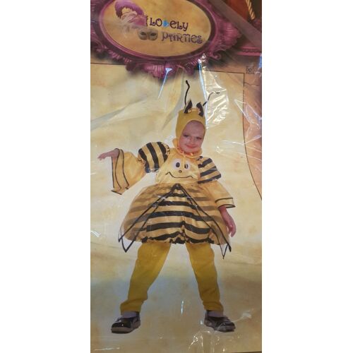 Deguisement Enfant / Lovely Parties / Abeille / Satin / Combinaison + Chapeau Taille 3/4 Ans