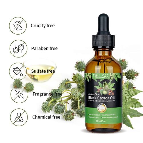 Soins Capillaires Huile De Ricin Dense 60ml, Éviter Les Cheveux, Hydrater Et Réparer La Ligne Des Cheveux Épaisse Et Renforcer Et Renforcer Huile Capillaire