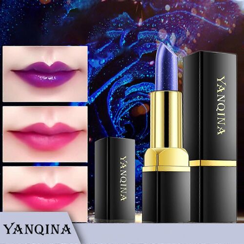 Changement De Couleur Bleu Contrôle De La Température Rouge À Lèvres Hydratant Longue Durée Avec Flash Longue Durée 