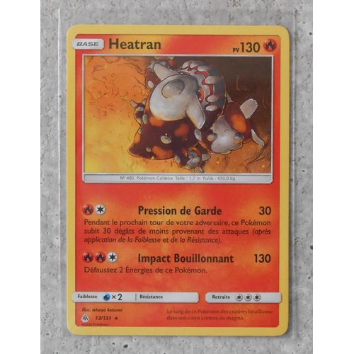 Carte Pokémon - Heatran - 13/131 - Lumière Interdite