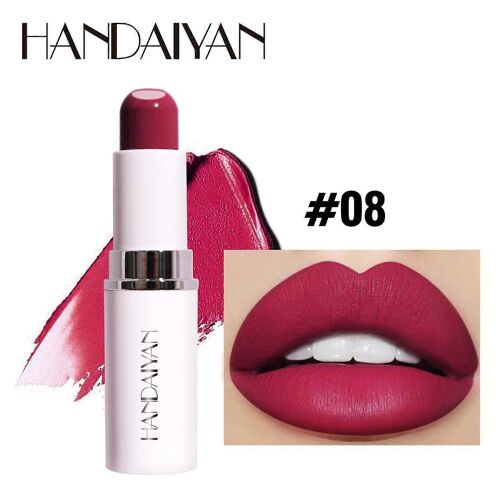 Rouge À Lèvres Mat Deux En Un Rouge À Lèvres Hydratant 8 Couleurs, 5.5g 