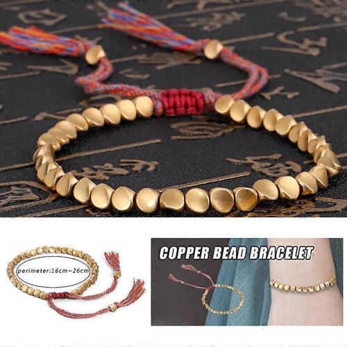Bracelets Pour Femmes Fait À La Main Tibétain Perle De Cuivre Corde Bracelet & Bracelets Unisexe Fil De Cire