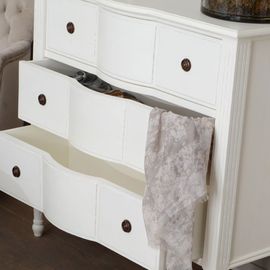 Commode 3 Tiroirs En Bois Blanc - Jocelyne