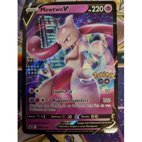 Carte Pokemon Swsh223 Mewtwo V Black Star Promos