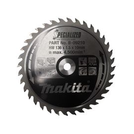 Makita B -09210 Blade de scie circulaire spécialisée - 136 x 10 x 36t - bois