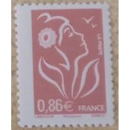 Timbre Neuf Marianne Lamouche 2005, 0,86 Euro.
