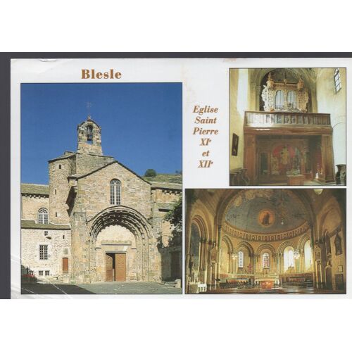 Carte Postale De Blesle (Haute-Loire) Eglise Saint-Pierre, 3 Vues