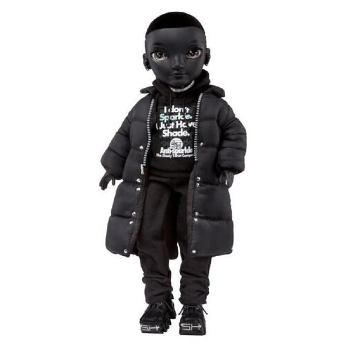 Rainbow High S3 Shadow High - Poupée 27 Cm Rex Mcqueen (Noir) - 1 Tenue + Accessoires Et Support Pour Poupée