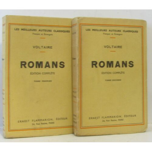 Romans Les Meilleurs Auteurs Classiques Édition Complète (Tome Premier Et Second)