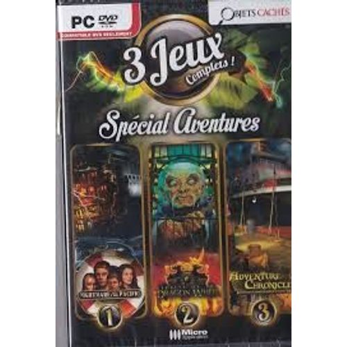 3 Jeux Spécial Aventures Pc