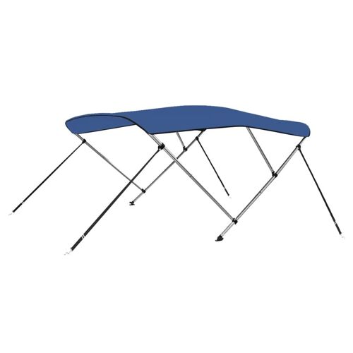 Vidaxl Auvent Bimini À 3 Arceaux Bleu 183x160x137 Cm