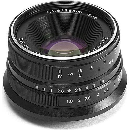 7artisans 25mm f/1.8 pour Sony E-Mount (Noir)