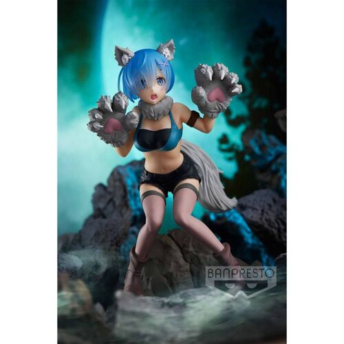 Re: Zero Starting Life In Another World Statuette Pvc Espresto Est-Monster Motions Rem 18 Cm