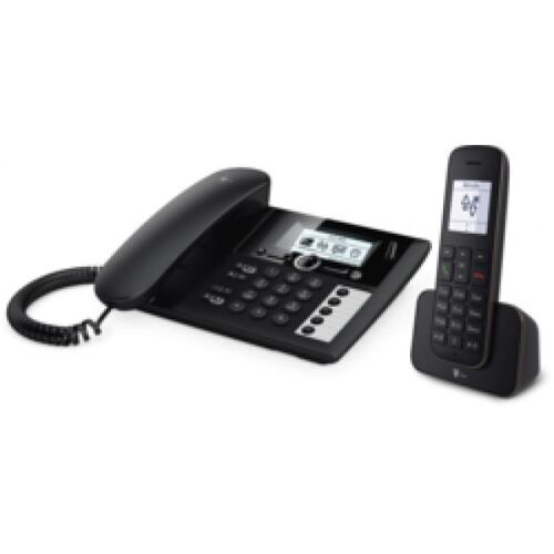 Telekom Sinus PA 207 Plus 1 Téléphone analog/dect Identification de l'appelant Noir