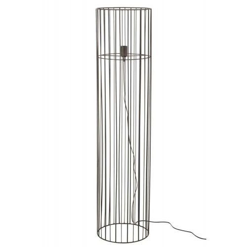 Paris Prix - Lampadaire Sur Pied En Métal "Cylindre" 59cm Noir
