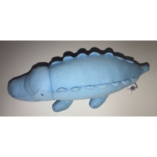 Doudou Peluche Crocodile Bleu Petit Bateau Jouet Bebe Enfant Animal Aquatique