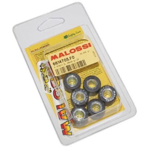 Galet Maxiscooter Malossi 18x14 9,0g (X6) Pour Scooter 125 Chinois-Peugeot 125 Tweet- Kymco 125 Dink-Street, Agility-Sym 125