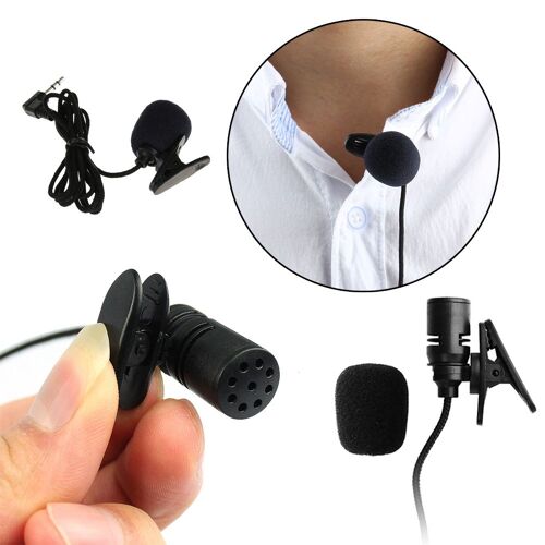 2017 Nouveau 3.5mm Mini Casque Microphone Cravate Revers Micro Cravate Clip Pour Conférences Enseignement Conférence Guide Studio Mic