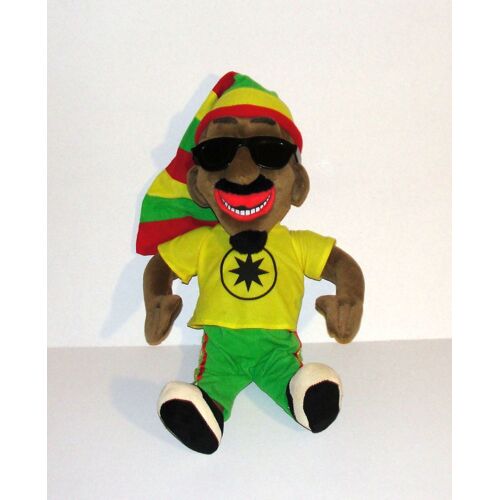 Peluche Rasta 50 Cm Poupée Rastaman Jamaique Bonnet Babacool