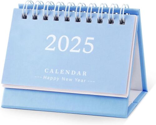 2024-2025 Mini calendrier de bureau, 3,74 x 2,95 pouces Mini calendrier debout à partir de