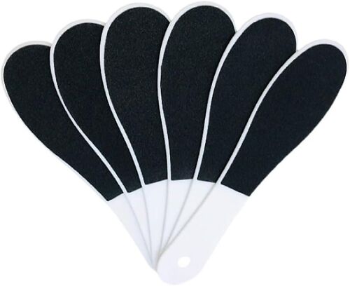 6 Pièces Lime À Pieds Double Face - Râpe De Pédicure Pour La Peau Humide Et Sèche Des Pieds Fissurés