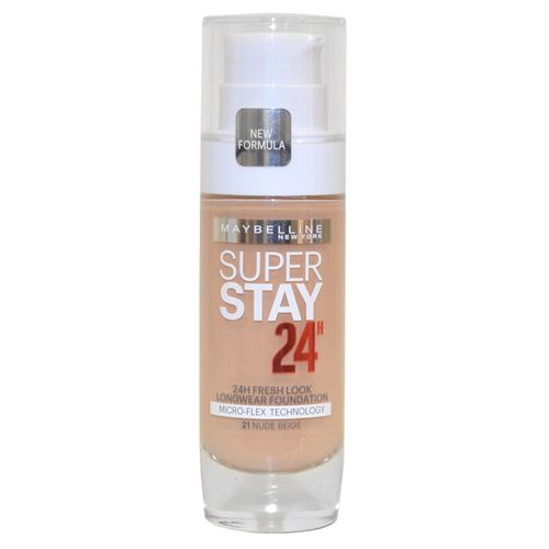 Maybelline Super Stay 24h Fresh Look Long Wear Foundation 30ml Nude Beige #21 
