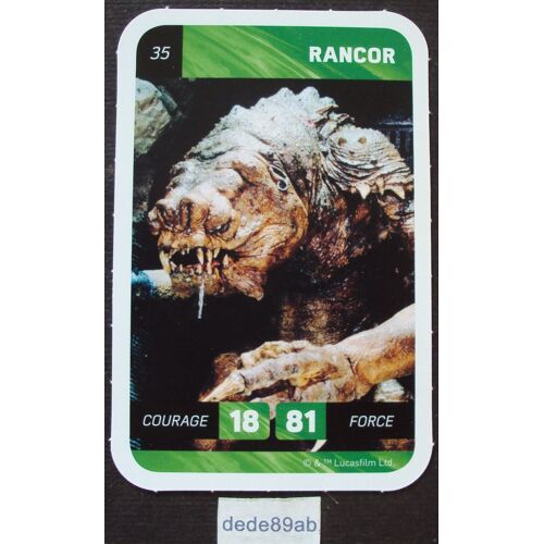 Carte Star Wars Leclerc 2018.N°35 : Rancor