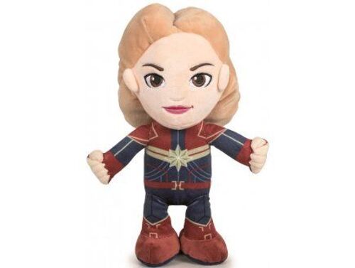 Peluche Avengers Captain Marvel 32 cm - Super Héros - Doudou Dc Enfant Nouveaute