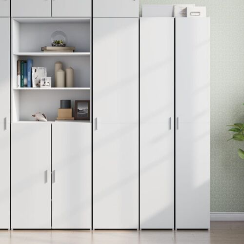 vidaXL Buffet haut blanc 40x42,5x185 cm bois d'ingénierie