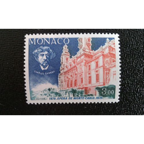 Timbre Monaco Yt 1180 Bâtiment Du Casino, Construit Par Charles Garnier 1979