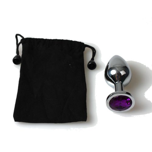 Plug Anal Metal Mediano Bolsa Violet