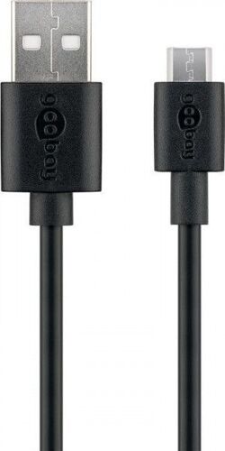 Goobay Kabel Micro-usb F-charge Bk 1,0m | 72227