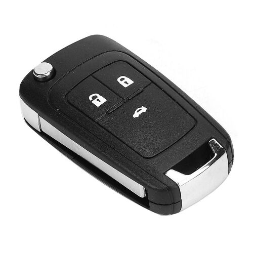 3 Boutons De Voiture Clé Cas Télécommande Porte-Clés Coquille De Remplacement Fit Pour Opel Blanc Type De Bouton