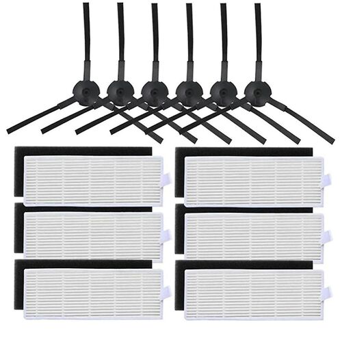 Brosse latérale de remplacement Filtre Hepa Compatible avec Ilife A8 A40 A6 A4 A4s-LN