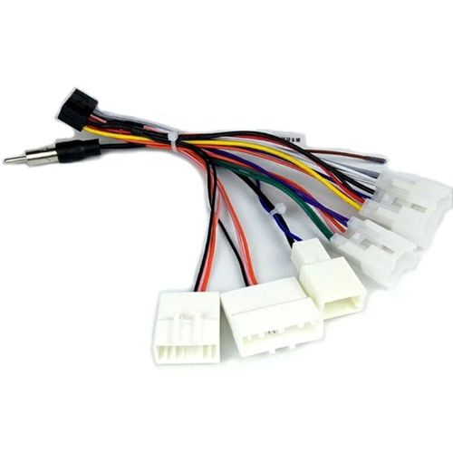 Harnais De Fil Électrique À 16 Broches Pour Autoradio, Adaptateur Récepteur De Câblage De Tableau De Bord, Compatible Avec Toyota Cd-Dvd