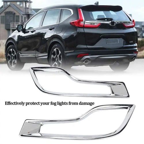 Couvercle De Phare Antibrouillard Arrière Argenté Brillant, 2 Pièces De Rechange Pour Honda Crv 2017 ? 2018