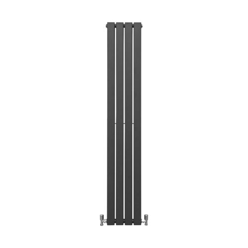 Radiateur Plat Gris Anthracite 160 cm x 28 cm Salle de Bain Radiateur Mural Chauffage Central Design Scandinave