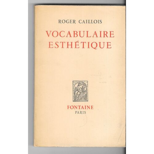 Vocabulaire Esthétique.