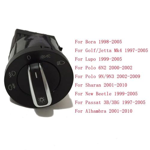 Joli D'éclairage De Sauna De Voiture, Bouton De Commande De Phare Antibrouillard Pour Vw Jetta Bora Golf Mk4 Passat B5 Beetle Polo 9n Sharan 1995-2005, Accessoires