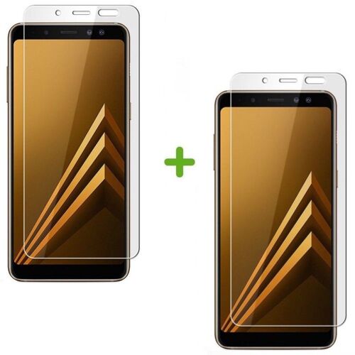 1+ 1 Vitre Protection Verre Trempé Film Protecteur Écran Samsung Galaxy A8 2018