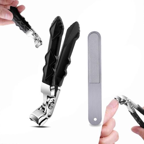 Beauté Coupe-Ongles Coupe-Ongles Coupe-Ongles Pour Ongles Épais Coupe-Ongles En Acier Inoxydable Avec Attrape-Ongles Pour Hommes Femmes 
