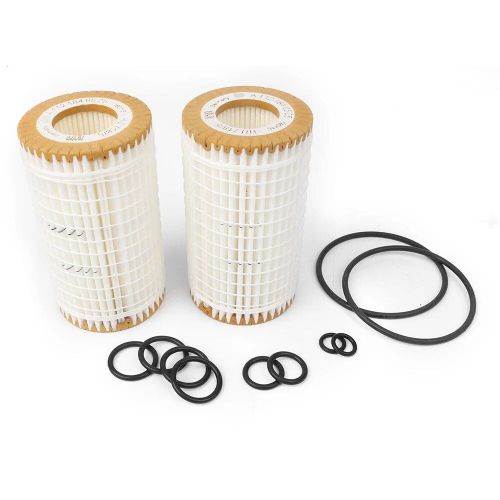 Kit De Filtre À Huile Hu718/5x, 2 Pièces, Pour Mercedes Benz C230 C240 C250 C280 C300 C320 C350 C55 Amg Cl500 Clk550 Cls500 Etc 0001802609