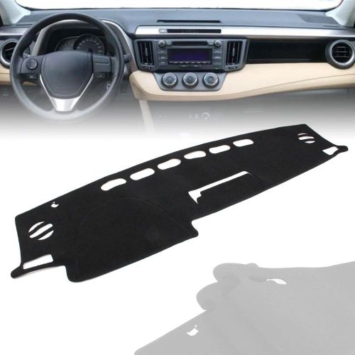 Tapis De Tableau De Bord Noir Pour Voiture, Couverture De Tableau De Bord Pour Toyota Rav4 Rav4, Lhd, 2013, 2014, 2015, 2016, 2017, 2018