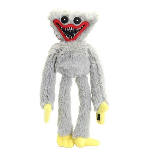 Peluche monstre Poppy Playtime Huggy Wuggy - Gris 40 Cm