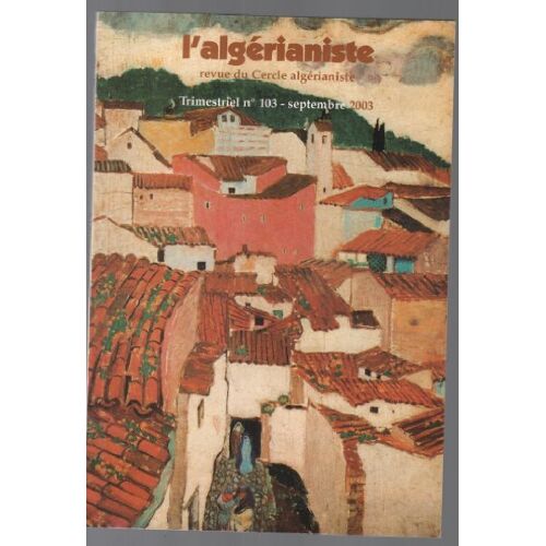 Revue L'Algérianiste N° 103