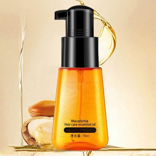 Soins Capillaires Huile Capillaire Noix Marocaine Shampooing Teint À Chaud Endommagé Réparateur Nourrissant Et Lissant Huile Capillaire 70ml